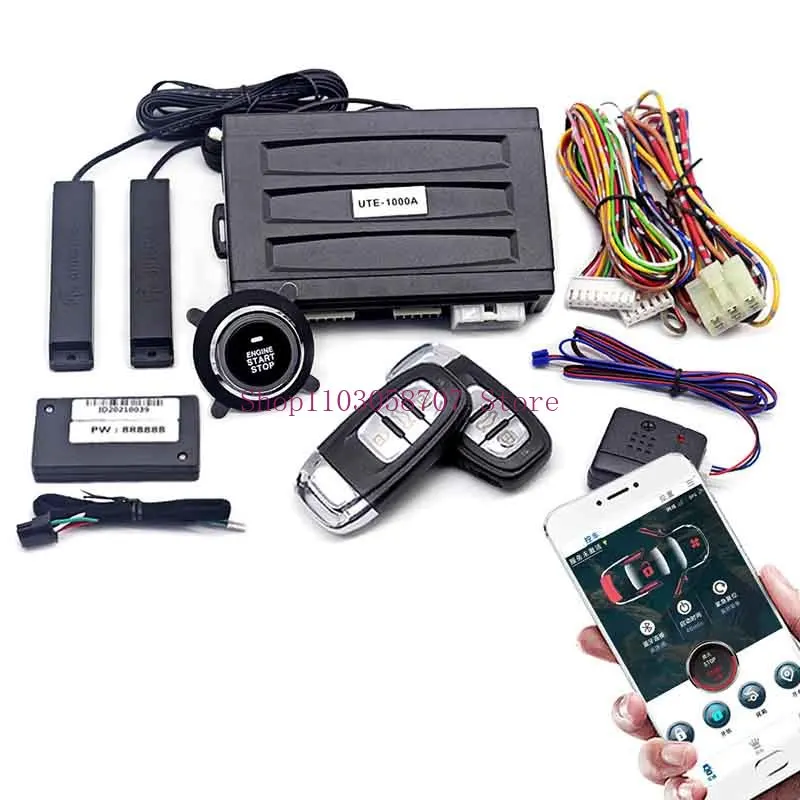 The Car Starts with One Click Modify Keyless Entry Remote Boot Bluetooth Car Control System