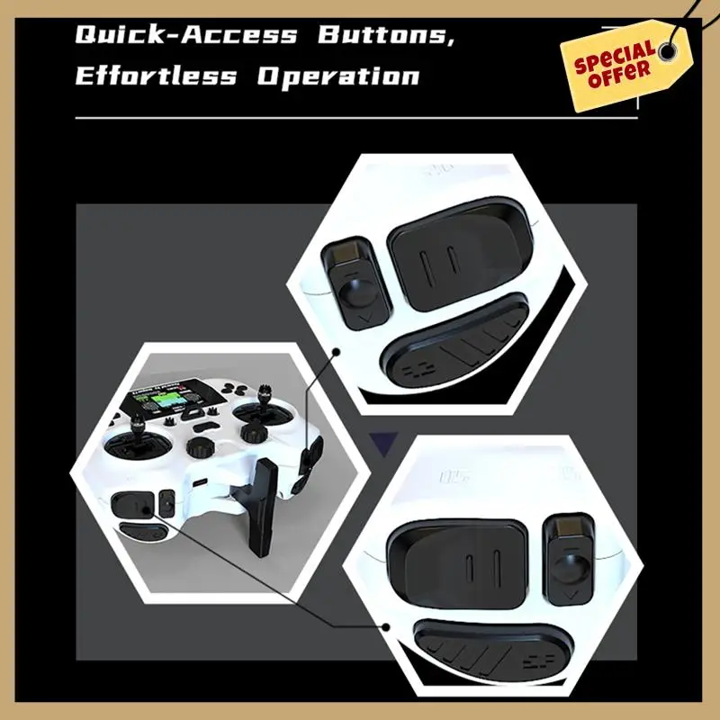 Стабильная производительность-умный пульт дистанционного управления TX, передатчик с цветным экраном, датчик Холла, подвески ELRS 2,4G, 100 МВт, 12 каналов для FPV RC Drone