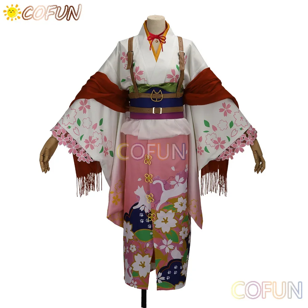 COFUN [Customized] Campbell Lawson Nqrse Cosplay Costume Halloween Outfits Women Men Kimono Game Anchor Singer Costume