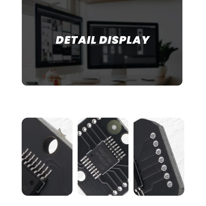 FULL-4X MT6835 Modulo encoder magnetico PWM/SPI Motore brushless 21BIT Encoder può sostituire AS5048