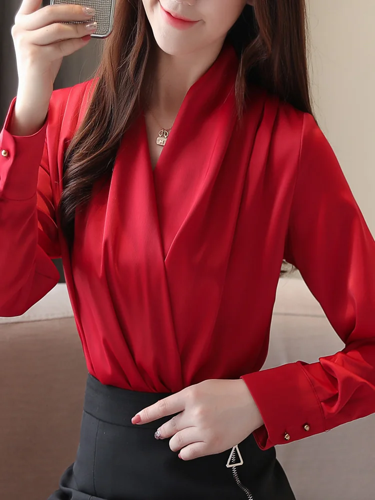 

Faionable Chiffon irt Long Sve Women's Sle Spring Autumn New Arrival Slimming Super Fairy T Top Korean Version