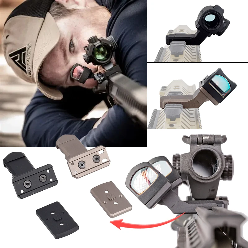 

Металлическое крепление со смещением 35/45 градусов для оптической стороны для T01 T02 RM, основание прицела с красной точкой для полировки кронштейна планки Пикатинни 20 мм