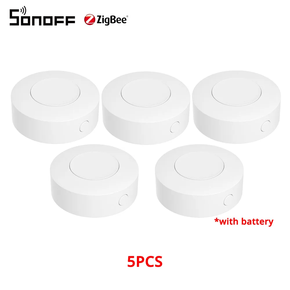 1-10 Stück SONOFF Zigbee Drahtloser Schalter SNZB-01P Smart Home Benutzerdefinierte Szenen-Tastensteuerung Kompatibel mit Alexa SmartThings EWeLink