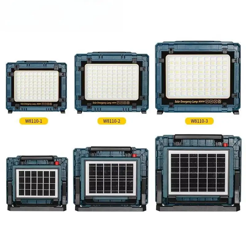 

Rechargeable Solar Flood Light Outdoor Portable LED Reflector Spotlight IP66 Waterproof Camping Work Light Floodlight