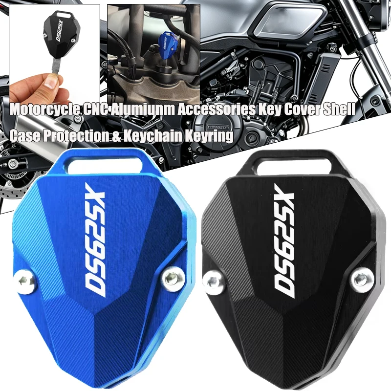 Motorcycle Fit For Voge DS625X DSX625 DSX 625 DS 625X CNC Aluminum Key Case Cover Shell & KeyChain KeyRing Accessories