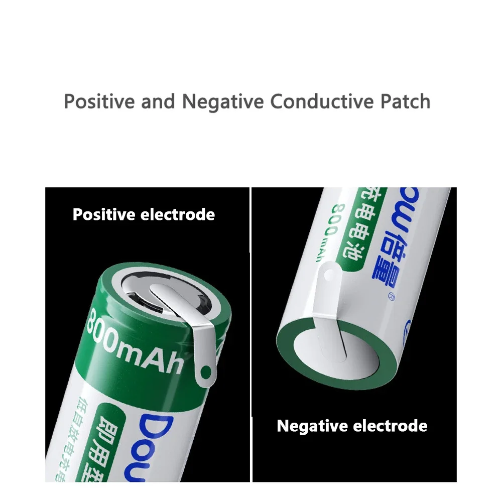 14500 3.7V  800mAh Rechargeable Batteries AA Battery with Welding Tabs for Braun Philips Electric Toothbrush Shaver Razor