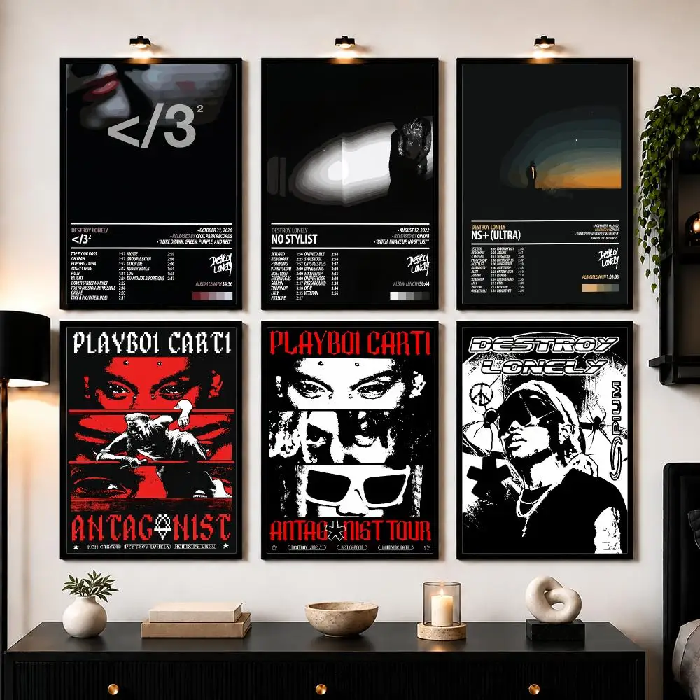 D-Destroy Lonely Poster Wall Art Sticker For Living Room Bedroom Bar Home Decor Mural Painting Decoration