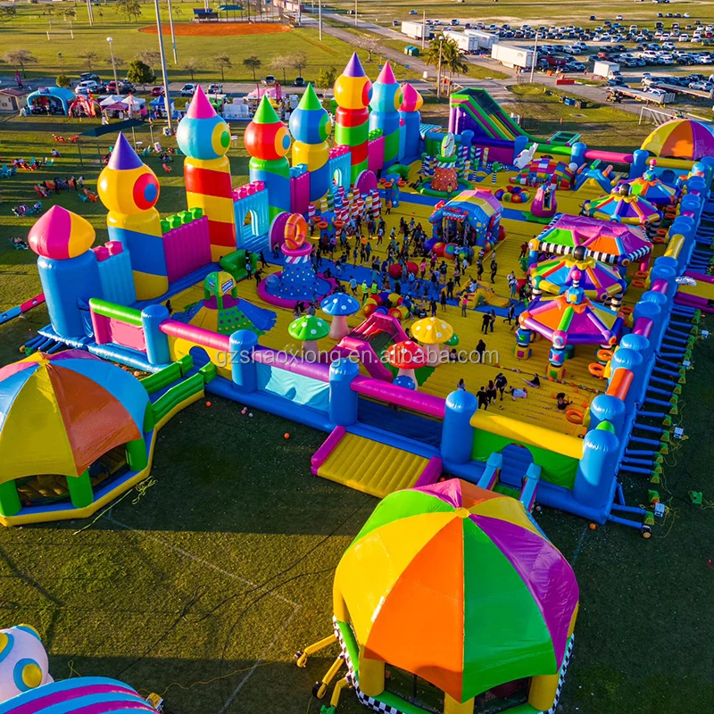 Amusement Giant Inflatable Playground Carnival Theme Party Inflatable Bouncy Castle Bouncer Trampolines Combo Game for Adult Kid