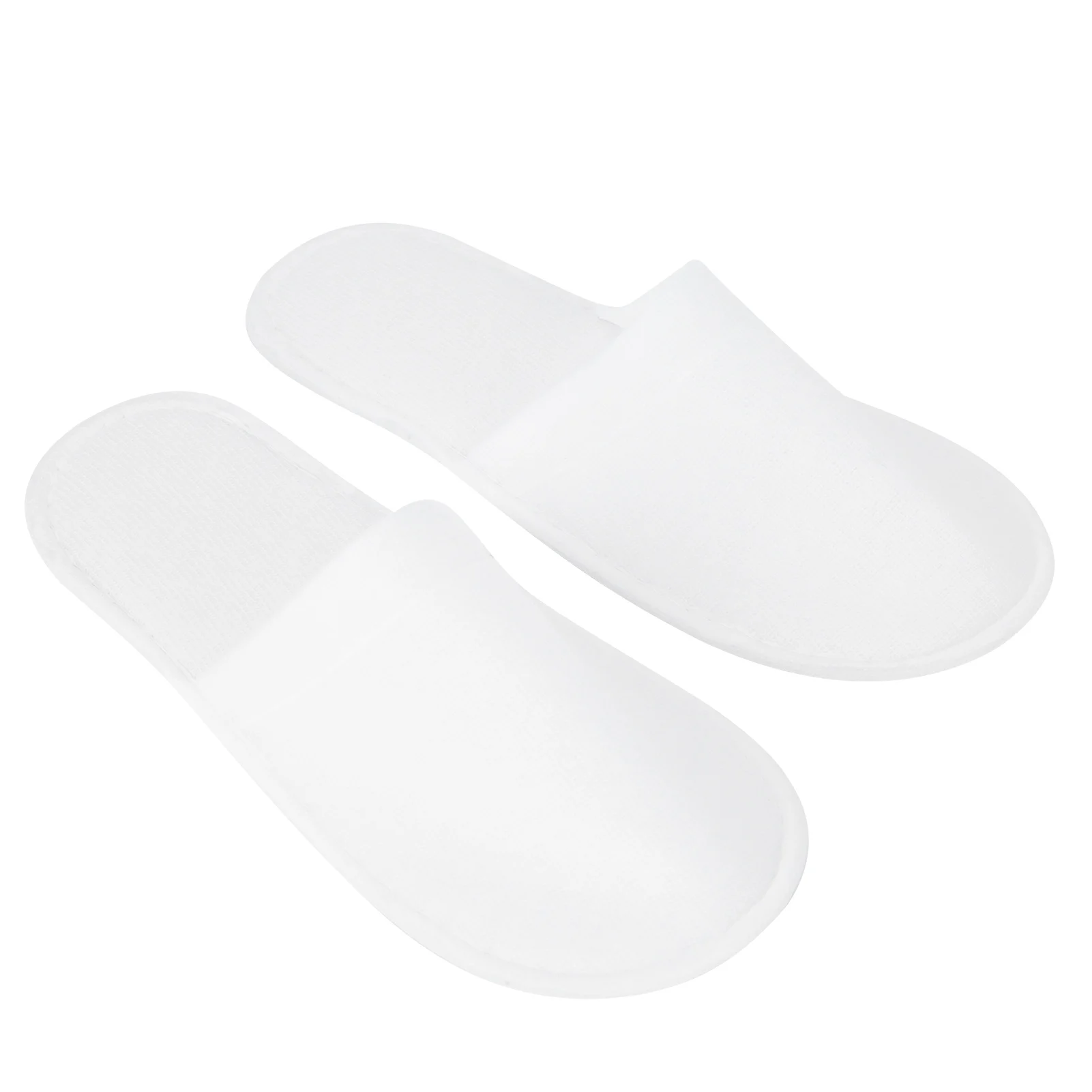 ZK40 50Pair Portable Unisex Non-Slip Disposable Slippers for Home Spa Hotel Party Guest(3mm Plush )