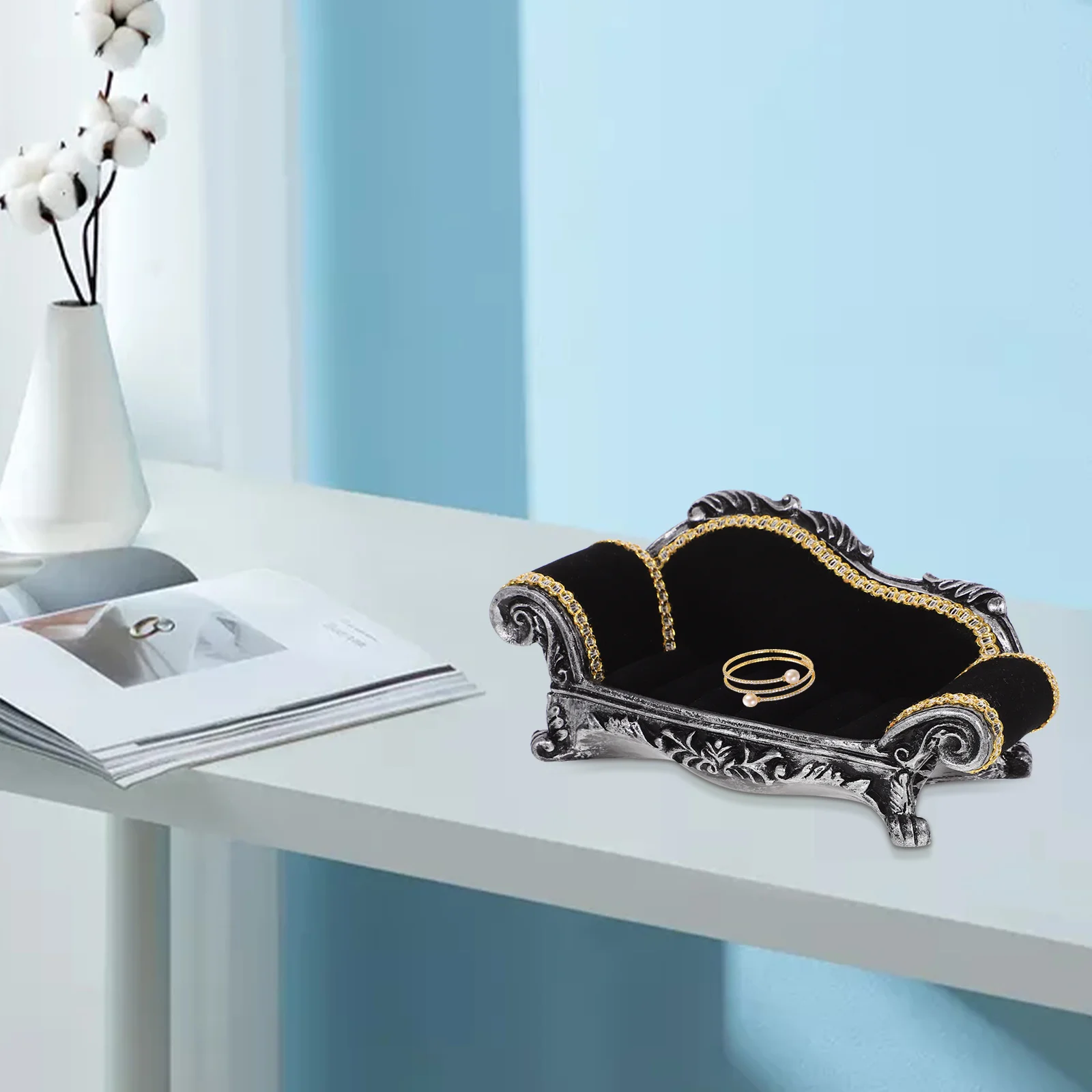 Sofa Jewelry Stand Ring Holder Jewelry Organizer Storage Desk Display Rack for Bracelets Earrings