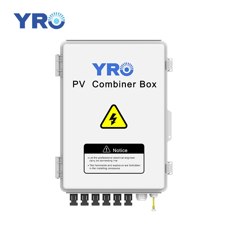 Waterproof IP65 DC Junction Box 550V 1000V 6 String in 1 Out Solar Combiner Box for PV Array Solar Panel on off Grid System