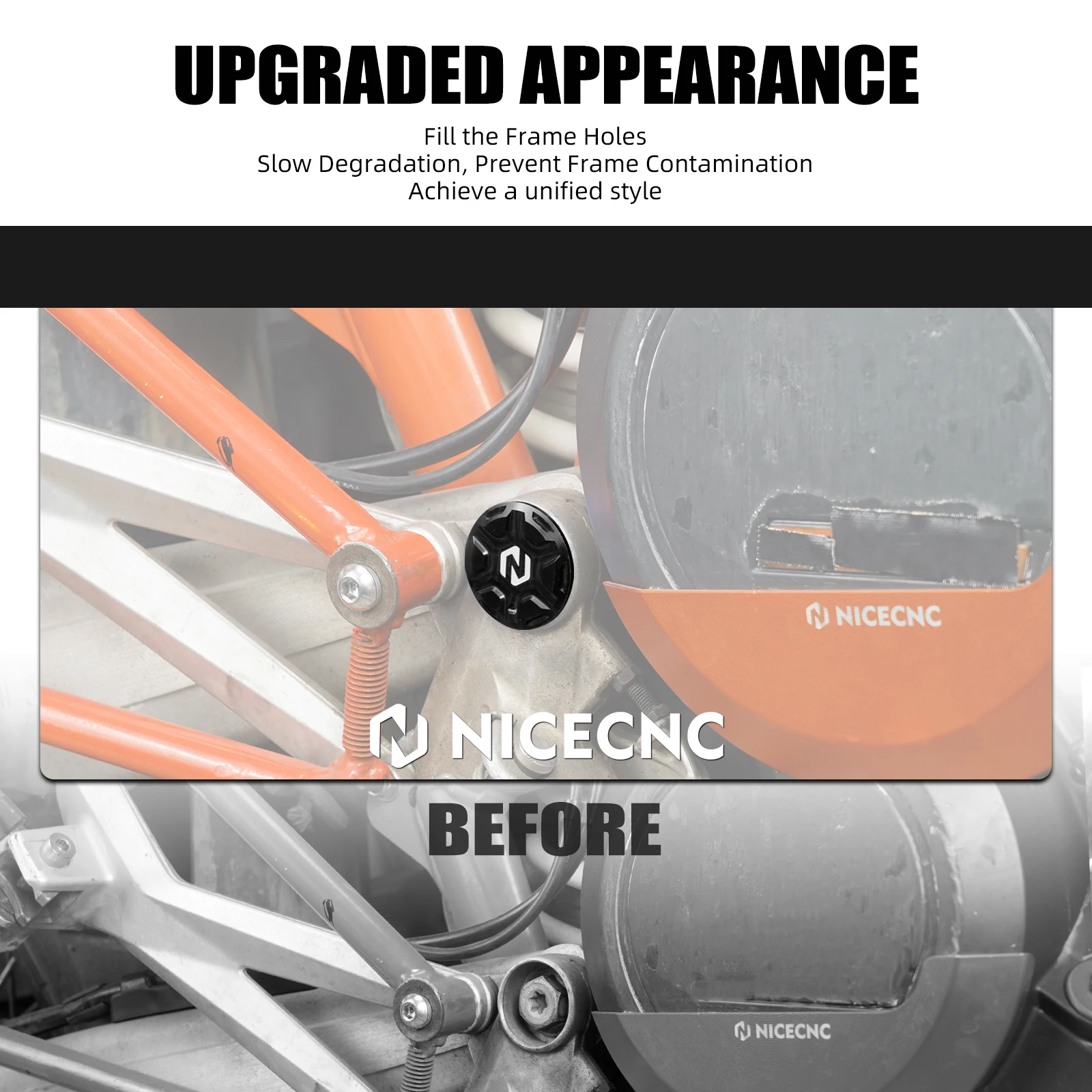 Für KTM 690 Enduro R SMCR 2008–2025, 24 Schwingen-Drehlochstopfen für Husqvarna 701 Supermoto/Enduro GasGas 700ES 700SM 2022–2025 – Detail 3