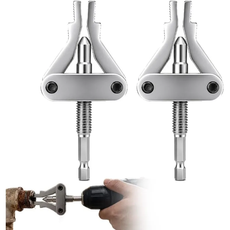 Damaged Broken Pipe Extractor Universal Faucet Valve Stuck Insert Remover Hex Shank Drill Powered Heavy Duty Plumbing Tool Kit