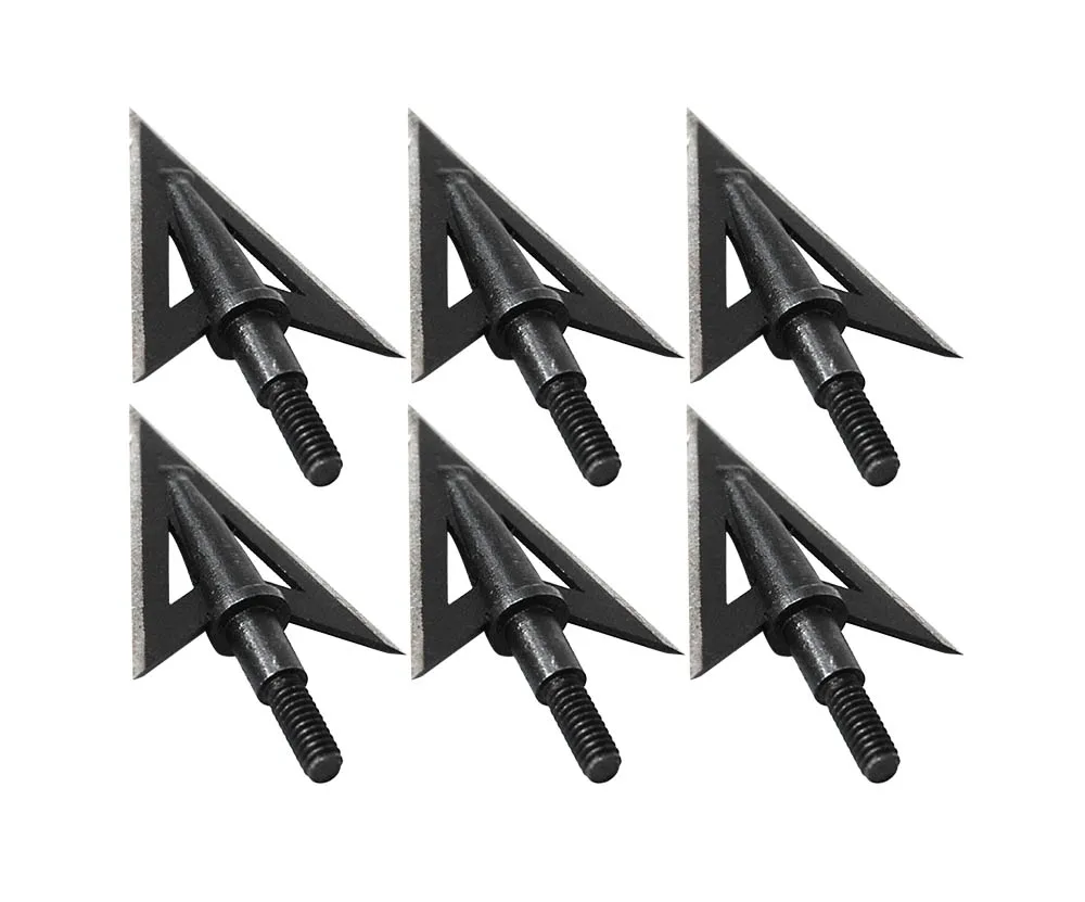 6/12/24pcs Hunting Arrow Broadheads 100Grain Screw-in Arrow Heads Arrow Tips for Traditional Bows Recurve Bow Compound Bow