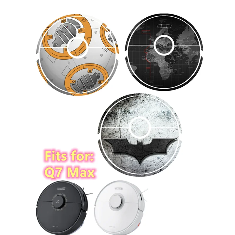 Cute Cartoon Sticker Film for Roborock Q7 Max Robotic Vacuum Cleaner Parts Accessories