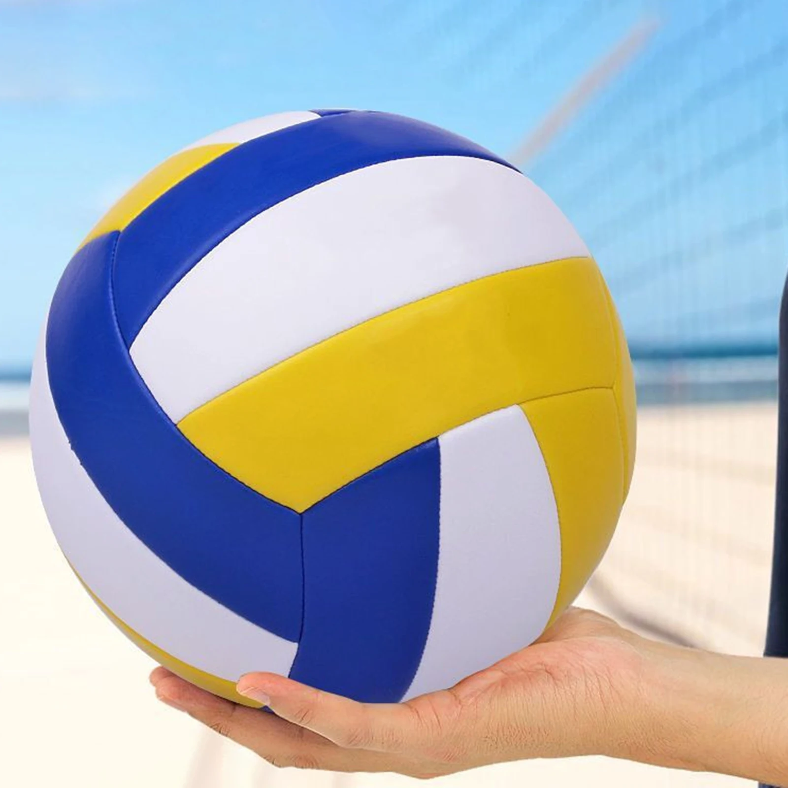 Vôlei de Competição Profissional PVC, Tamanho 5 Bola para a Praia, Ao Ar Livre, Indoor, Esportes, Bolas de Treinamento, Novo, 2024, No.5