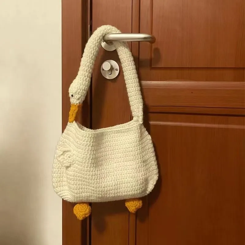 Creative Cartoon Animal Shaped Handbag Material Kit Lovely Handmade DIY Material Crochet Shoulder Bag Material Package ZI755