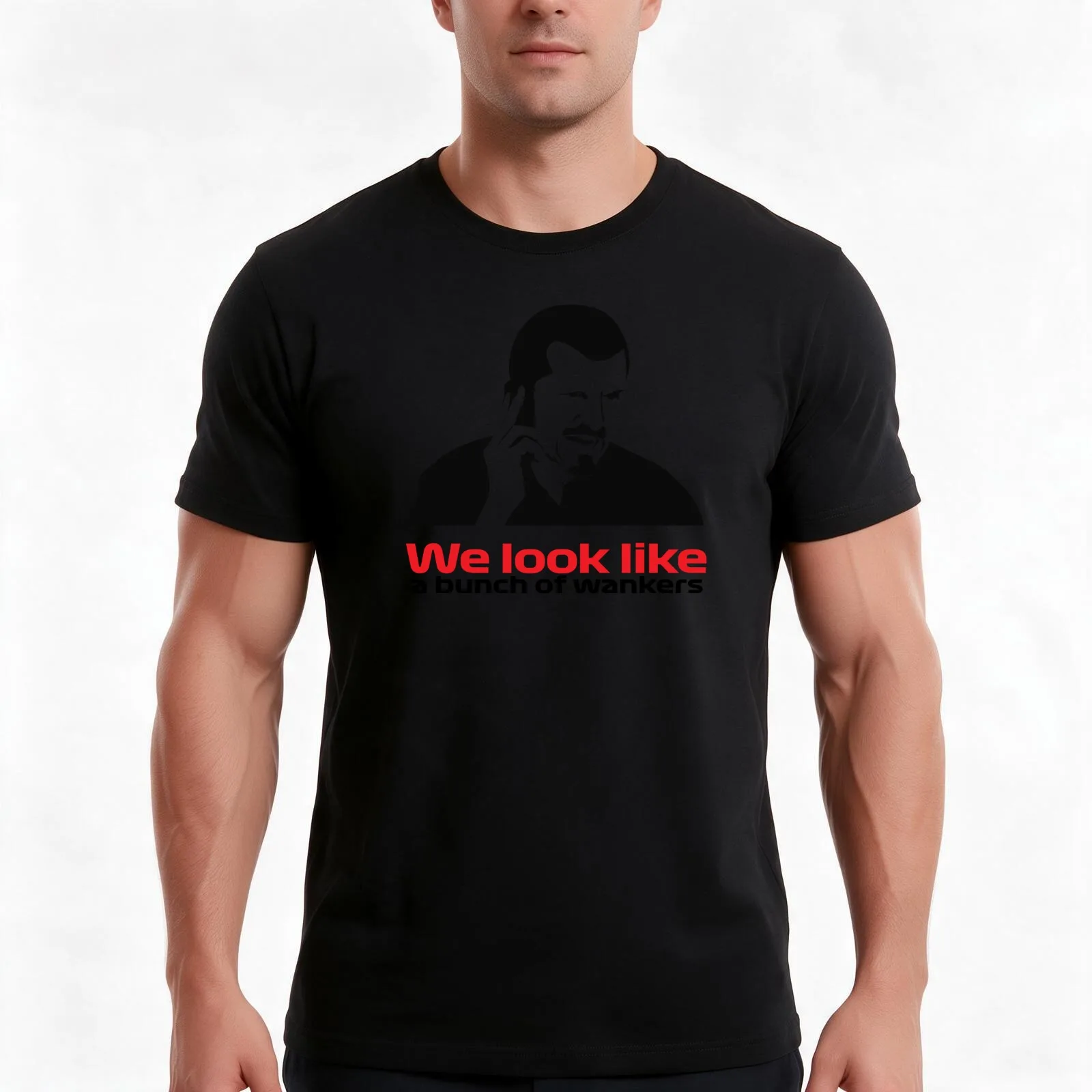 Gunther Steiner We Look Like a Bunch of Wankers- F1 T-Shirt, Summer Casual Cotton Tee, Oversized Streetwear Tops, 100% Cotton
