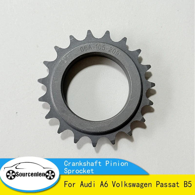 06A105209D 06B105263F New Timing Belt Chain Pulley Crankshaft Pinion Sprocket For Audi A6 Volkswagen Passat B5 06A105263F