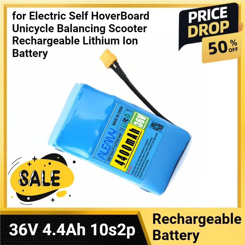 

for Electric Self HoverBoard Unicycle Balancing Scooter Rechargeable Lithium Ion Battery 36V 4.4Ah 10s2p Battery Packs
