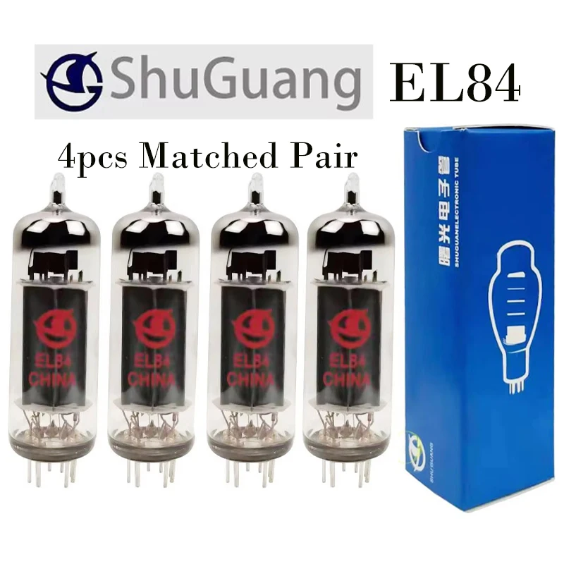 Shuguang EL84 Vacuum tube Replace EL84L 6BQ5 6P14 6N14N EL84 Electron tube HIFI Audio Valve Amplifier Amp kit DIY Matched