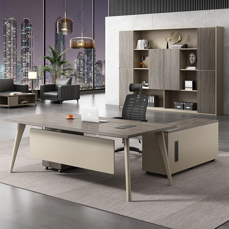 Foshan Executive And Chair Set, Modern Minimalist Office Furniture, Single-Person Manager , Supervisor Desk, Sma
