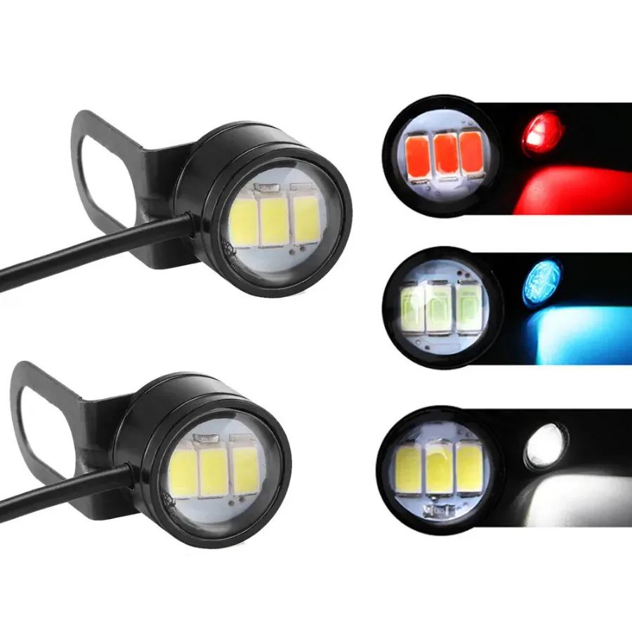 

2x Super Bright Driving Light Eagle Eye LED Reverse Backup Driving Light Motorcycle Fog Lamp Headlight Daytime Running Light