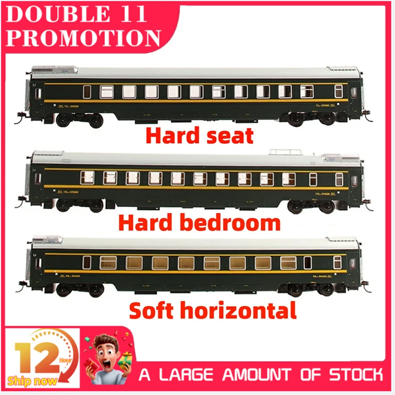 

HO 1/87 Train Model Qinghai-Tibet 25T Passenger Carriage with Lights, Soft Sleeper/Hard Sleeper/Hard Seat Train Carriage Toy