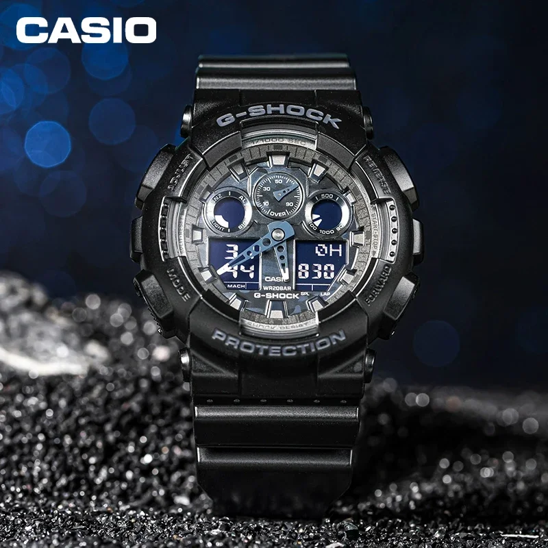 Casio GA-100 G-SHOCK Series Cool Men\'s Sports Digital Watch Limited Luxury Stars With The Tide Electronic Eatch Euminous Japan