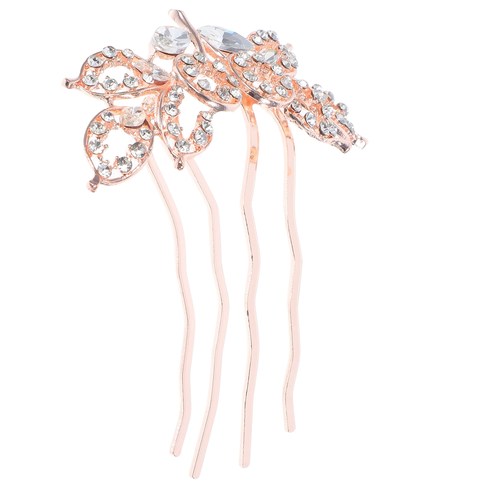 

Crown Hair Accessories Metal Combs Decorative Alloy Flower Bridal Vintage Hairpins for Women Durable Girls Prom