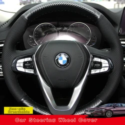 Customize Carbon Fiber DIY Car Steering Wheel Cover For BMW G20 G21 F40 F44 G22 G23 G26 G30 G31 G32 G11 G12 X3 X4 Car Interior