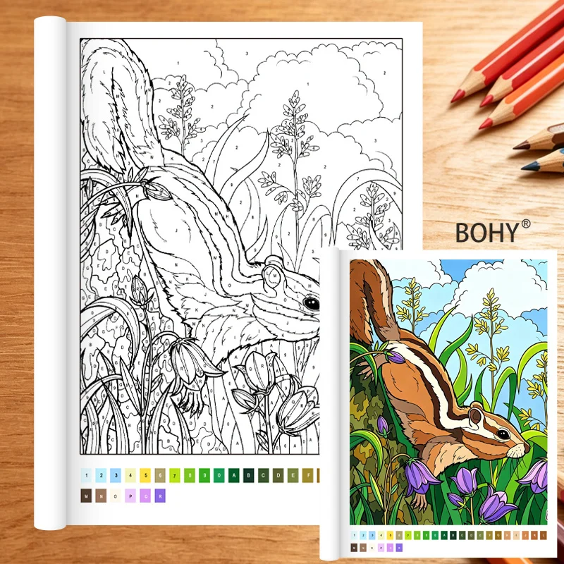 A Digital Coloring Book for Adult Art Style Decompression 32 Pages Relieving Workplace Stress Improve Artistic Aesthetics