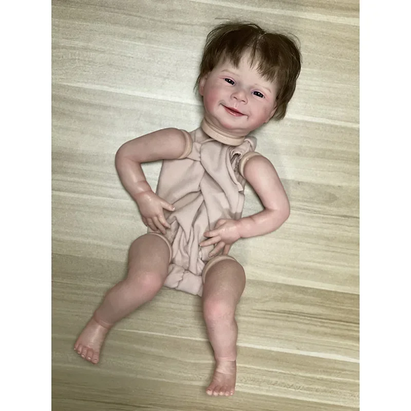 Kit Muñeca da 20 pollici Reborn Sebastian con piantagione di capelli Sorriso carino Baby Pelle 3D realistica Venis