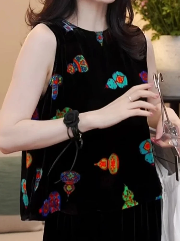 

Женский повседневный круглый топ больших размеров Ne Svel, универсальный утягивающий возрастной топ, высококачественное ощущение, лето 2025, Новое поступление