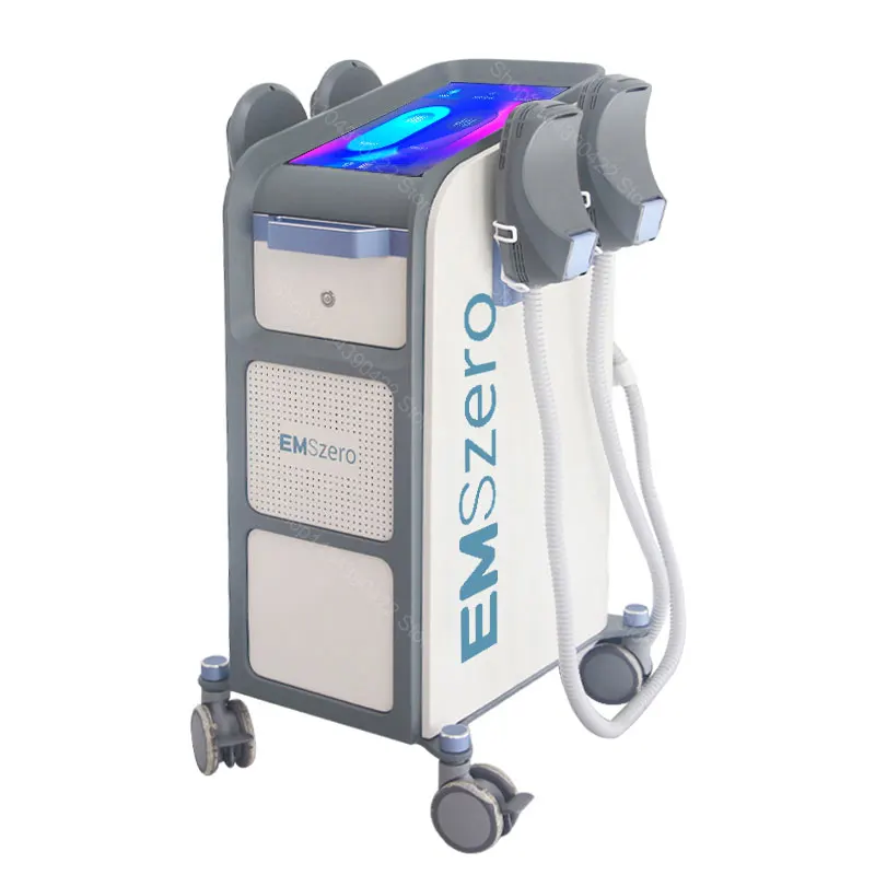 

Non invasive 15 tesla 200Hz EMSZERO stimulates muscle growth reduces fat and shapes a fit body EMS body shaping machine