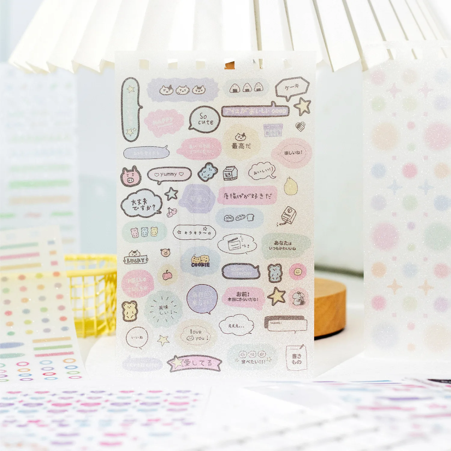 Mr. Paper 1Style 60Sheets/book Spring and Wishes Series Sticker Book DIY Handbook Scrapbook Photo Frame Envelope Decoration