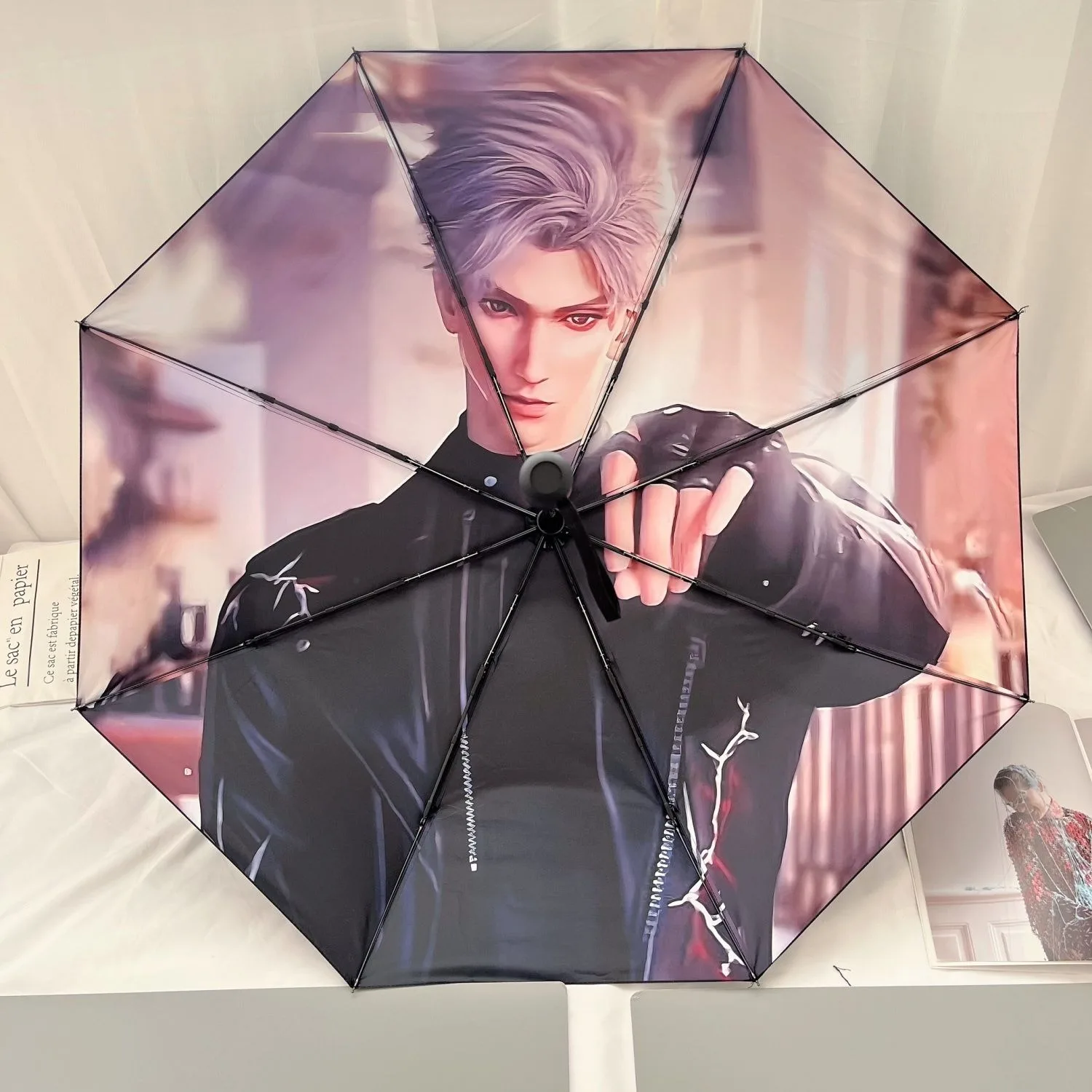 

Популярный аниме-зонтик «Любовь и глубокий косплей», ветрозащитный, анти-УФ-излучение, автоматический компактный зонт от дождя для женщин, девочек, детей, подростков