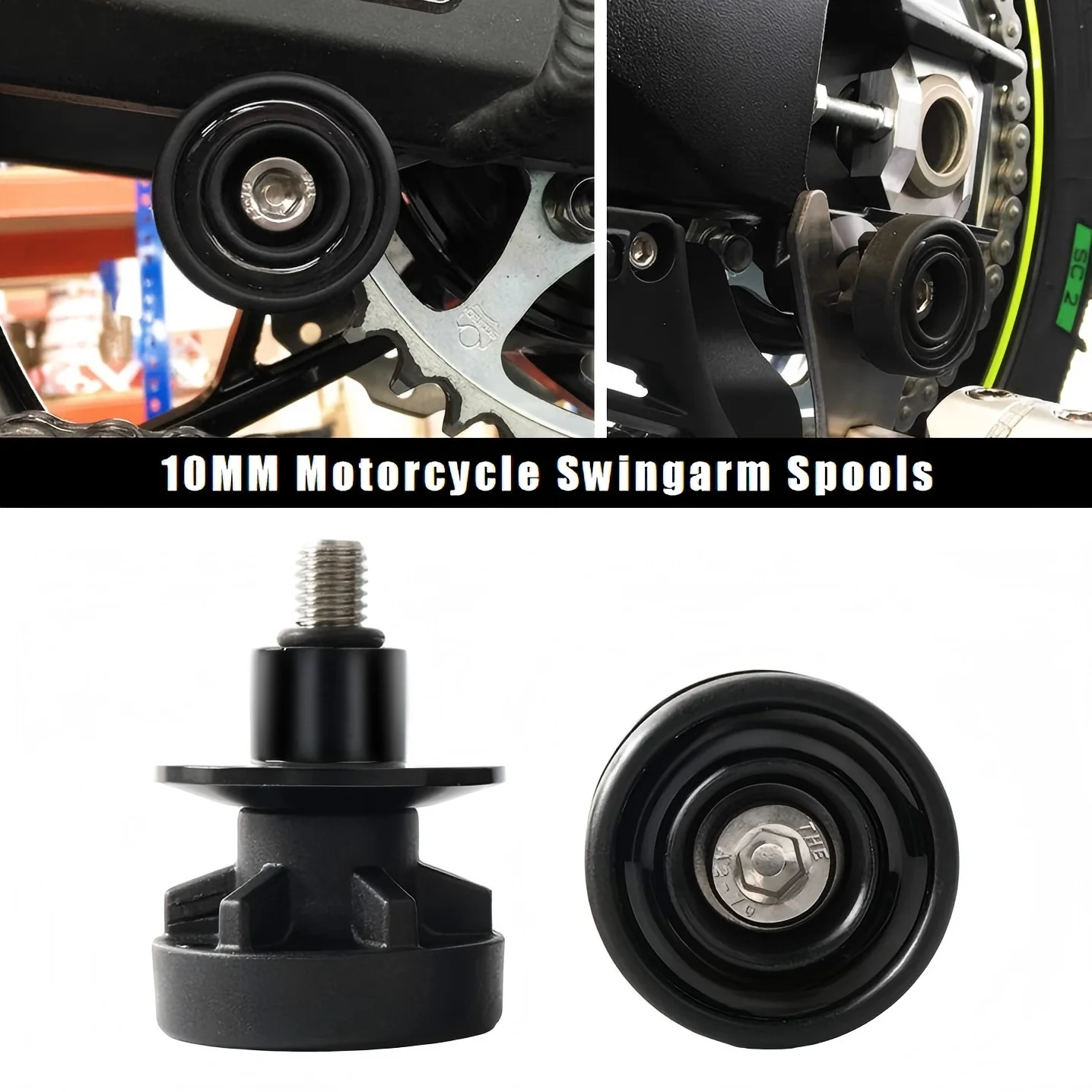 

Катушки маятника мотоцикла 10 мм для CFMoto CF250NK CF450NK CF650NK CF675SR-R CF675NK-подставка для паддока, слайдеры с крючком для подъема