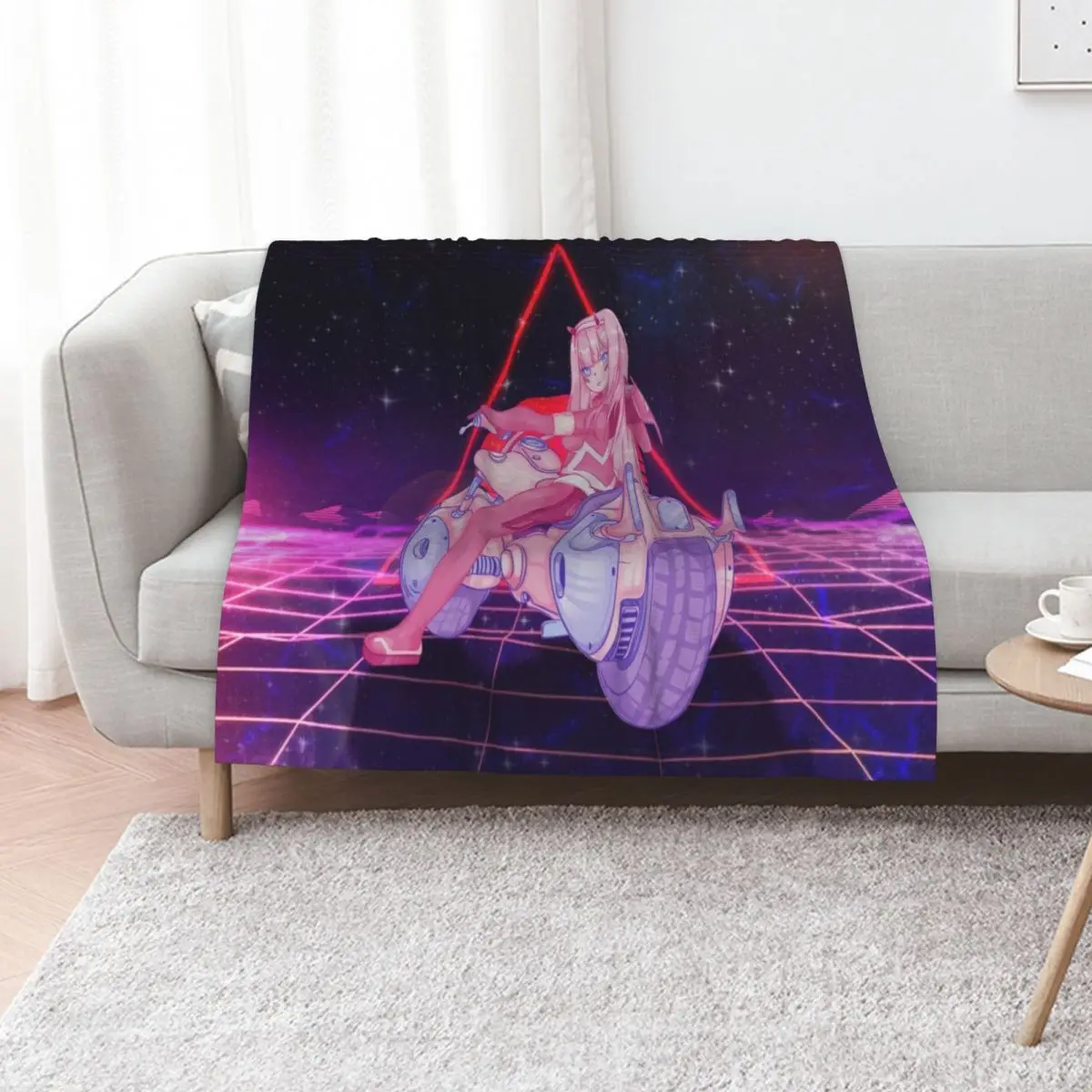 Zero Two Throw Blanket Travel Summer Beddings Loose wednesday Winter beds Flannel Fabric Blankets