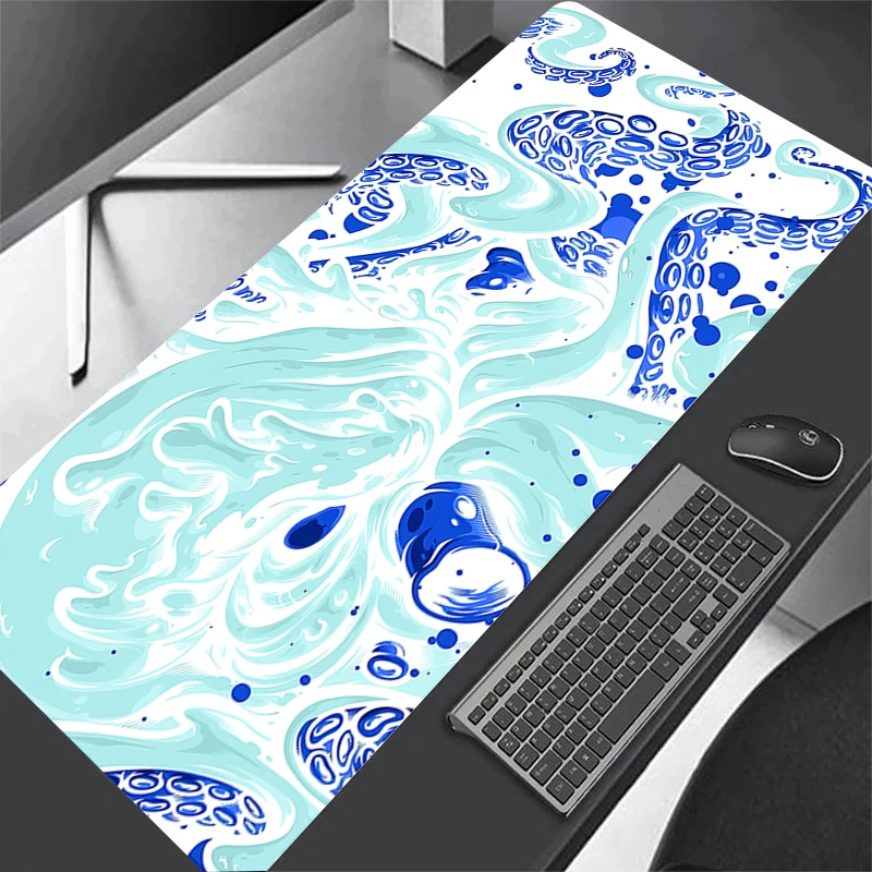 Anime Octopus Monster Mouse Pad Gaming Laptops Anti-slip Mousepad Gamer Keyboard Mat Desk Protector Cartoon Color Mouse Pads Xxl
