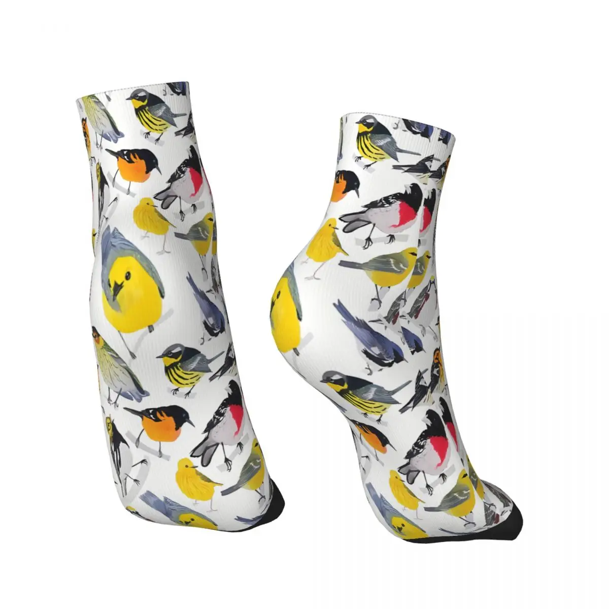 Springtime Birds Ankle Socks Male Mens Women Autumn Stockings Polyester