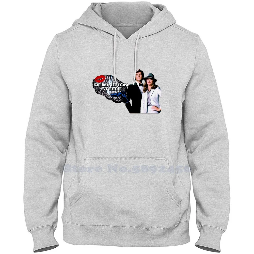 Remington Steele Retro Throwback 80S Tribute Long Sleeve Sweatshirt Casual 100% cotton Hoodie