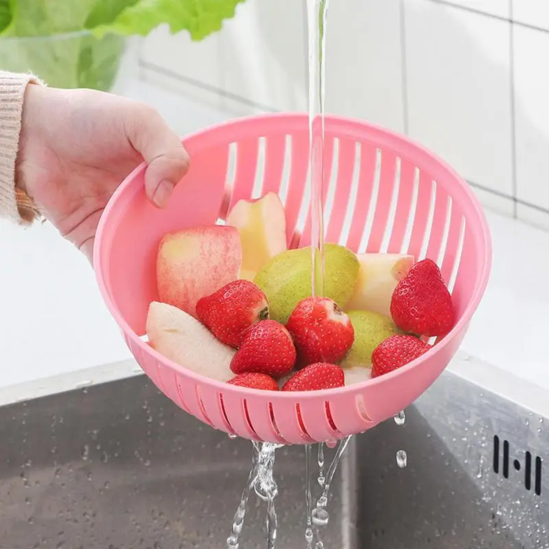 Vegetable Cutter With Drain Basket Vegetable Slicer Carrot Onion Grater With Strainer Salad Maker Bowl Stainless Steel Cutter