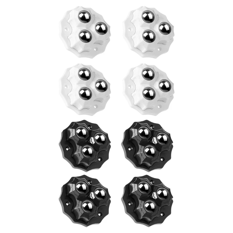 4Pcs 360 Rotation Sticky Pulley Self Adhesive Casters Wheel Appliance Rollers Dropship