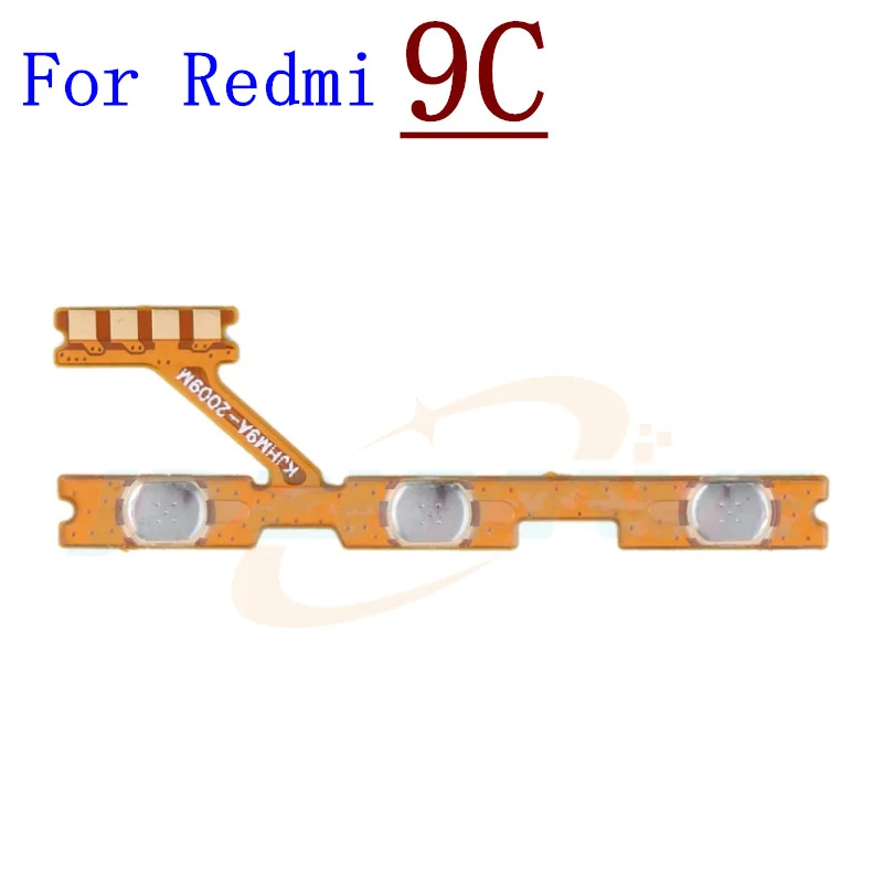 Interruptor de Botão Lateral para Xiaomi, Volume de Ligar e Desligar, Cabo Flex, 12C 10C 10 10A 10X 9 9T 9C 9A 8 8A 7 7A 6 Pro 6A