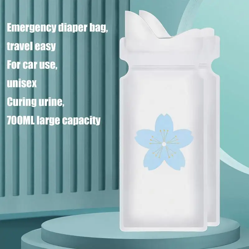 Portable Emergency Urine Bag 32pcs 700ml Travel Urine Bags Leak-Proof Vomit Pee Bags Unisex For Car Camping Traveling