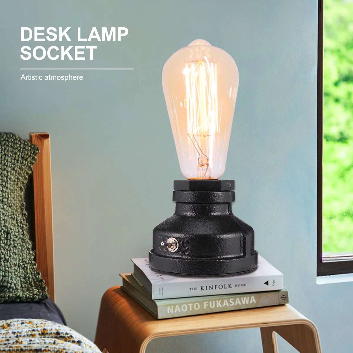 

1 pc Industrial Style Water Shape Lamp Retro Iron Base Durable Slide Closure For Home Bedroom Bar Club Decor Novelty Gift Night