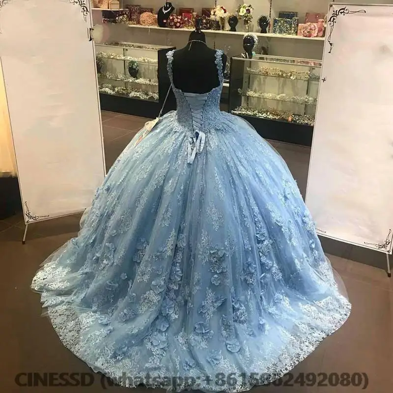 Vestido de baile com aplique para concurso, vestidos quinceanera, flor frisada querida, costas abertas, longo e doce, 16 vestidos, nova chegada, 2022