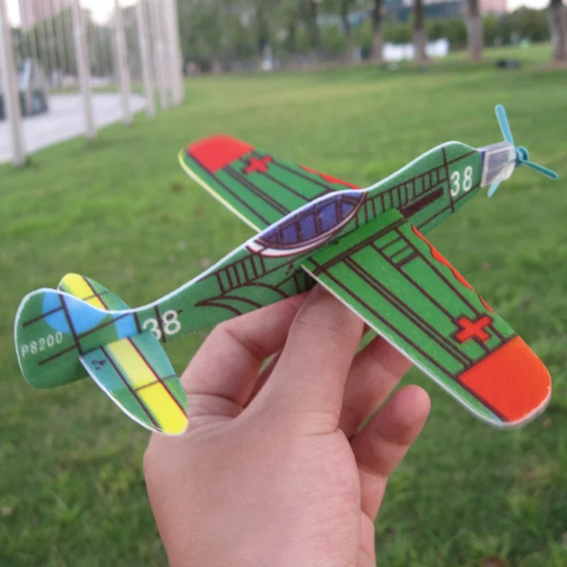 

10pcs Polystyrene Coloured Flying Glider Planes Helicopter Boy Girl Toy Gift Birthday Party Flying Glider Planes Kids Toys