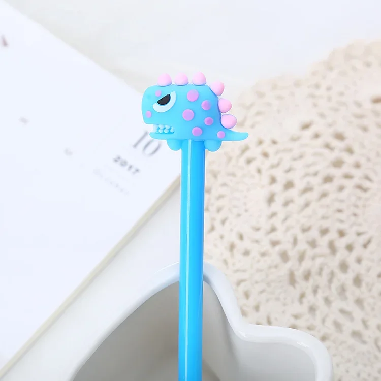 36Pcs Wholesale Cute Student Creative Dinosaur Neutral Pen Cartoon Tyrannosaurus Rex Signature Pen Learning Office Stationery